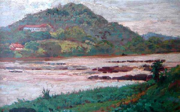 Artur Timoteo da Costa Paisagem do Rio Preto no Vale do Paraiba Norge oil painting art
